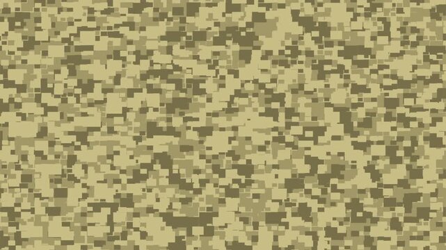 Digital camouflage mosaic regions shift to new positions, pause, then return to perfect alignment, creating a tactical abstract animation for transitions, tech screens, and motion backgrounds.