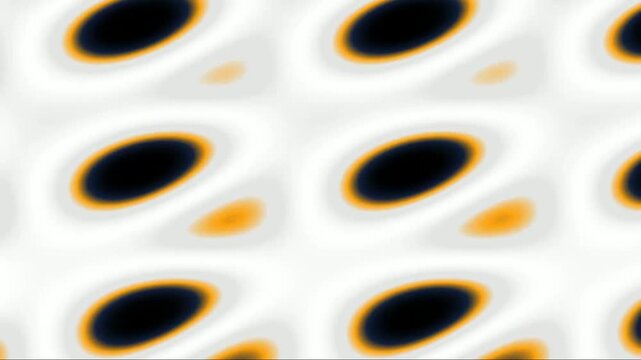 Abstract glowing oval pattern transitions in a grid layout