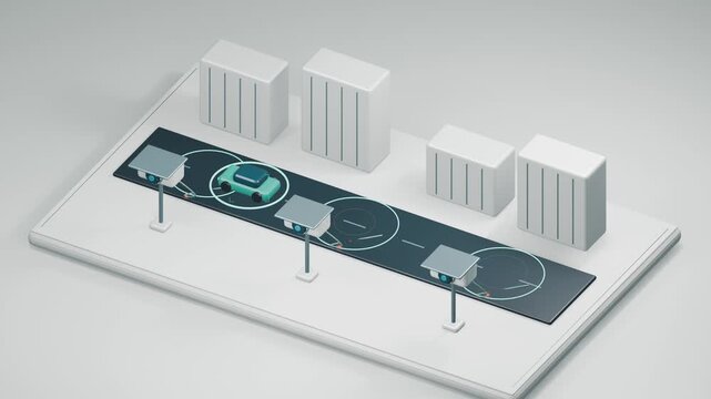 Connected surveillance cameras track a vehicle along a city road