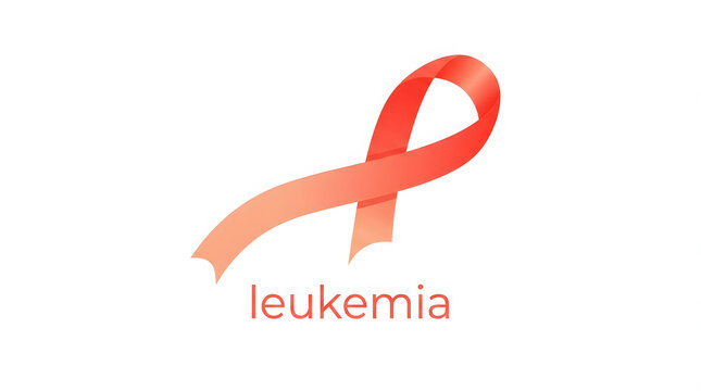 Red cancer awareness ribbon isolated with copy space