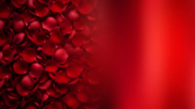 Abstract flowing red strands on black medical style background