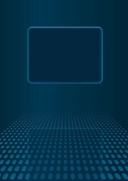 Layout Rahmen blau