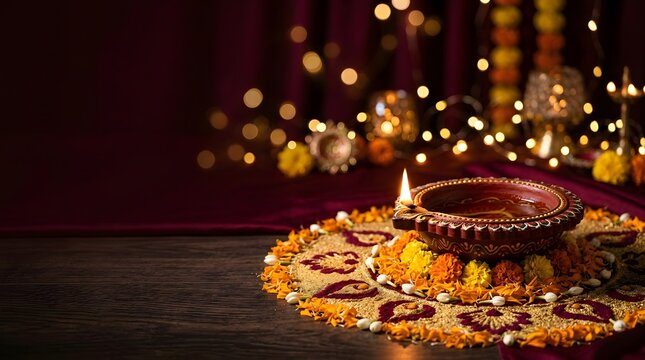 Celebrating the festival of lights a vibrant and joyous happy diwali with family friends and traditional customs