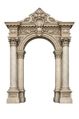 Obraz premium Ornate classical marble archway with decorative columns
