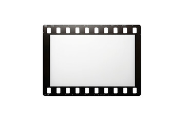 Fototapeta premium Wide black filmstrip border with perforated top and bottom edges