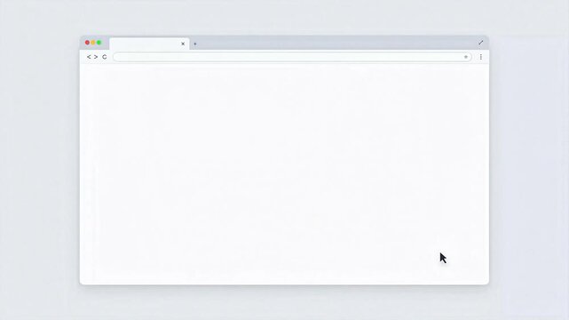 Modern Clean Web Browser Window UI Loop