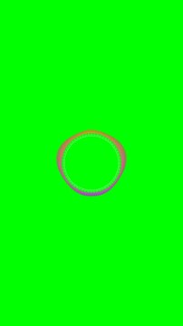 Premium 10-second seamless looping 4K Vertical (9:16) overlay of a circular audio visualizer.Features 120 symmetrical neon 