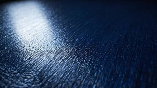 Abstract dark blue textured surface close up with artistic brush strokes and subtle reflections