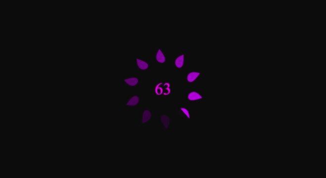 Circular loading spinner animation,  animated circle loading gif video icon. loading circle upload or download animation Waiting symbol. on black background.