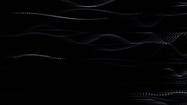 Abstract light streaks moving across a dark background with subtle motion blur for technology or data concepts