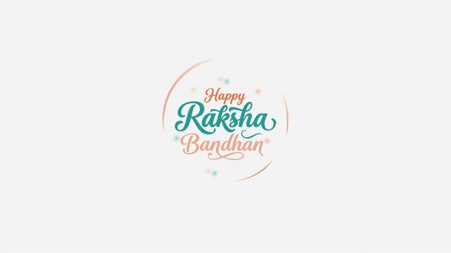 Happy Raksha Bandhan Indian Festival Greeting with Decorative Floral Design