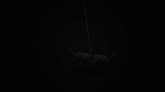 Halloween Spider on Black Background, Creepy Insect Illustration with Dark Gothic Style for Halloween, Horror, Mystery, and Seasonal Decoration Design