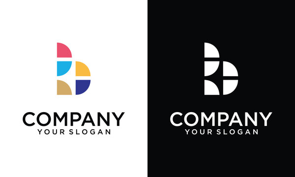 Modern Colorful Circle Logo Design - Abstract Quadrant Segment Concept