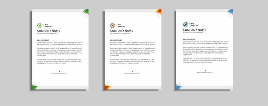modern corporate letterhead template design