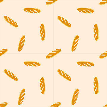 loaf bread seamless pattern