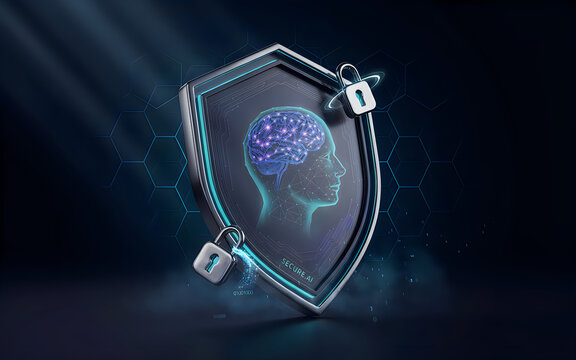 Secure futuristic brain interface with lock