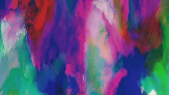 Wet-on-wet watercolor wash backdrop displaying rich jewel tones and fluid granulation for stationery design