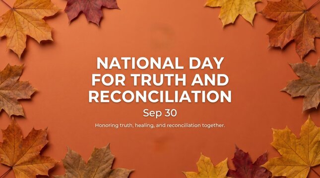 National day for truth and reconciliation poster design