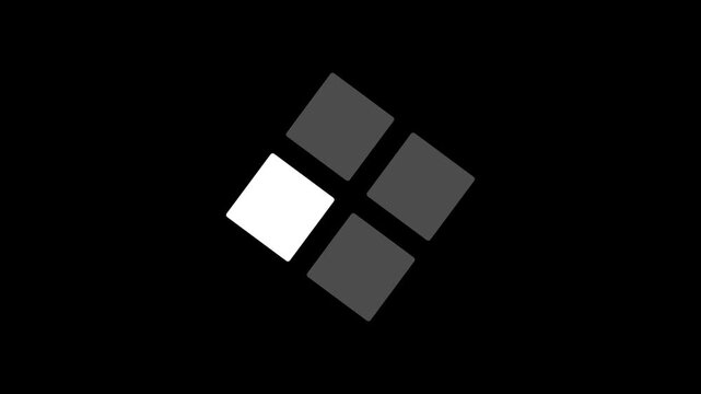 Minimalist geometric square set against transparent background modern branding digital interface u i abstract.