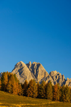 Landscape near Sella di Razzo and Sella di Rioda pass, Carnic Alps, Friuli-Venezia Giulia, Italy