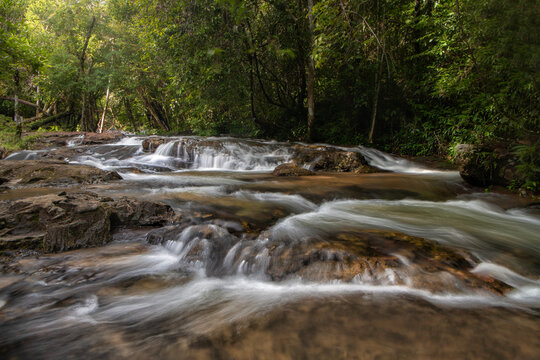 Pang Sida Waterfall at pangsida national park ,sa kaeo province  Thailand.
