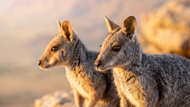 two nabarleks close up at morning light in the kimberley western australia video