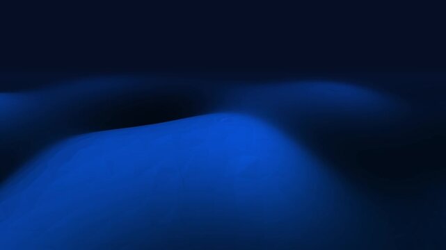 Abstract blue wave animation background with smooth flowing low poly surface loop