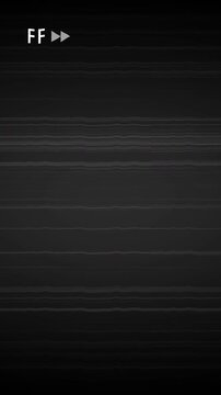 Vertical video ff vhs glitch effect with tracking lines