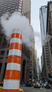 New York, Manhattan, chemin&eacute;e