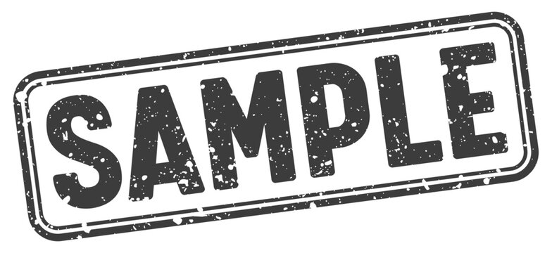 sample black grunge stamp with no background. sample stamp