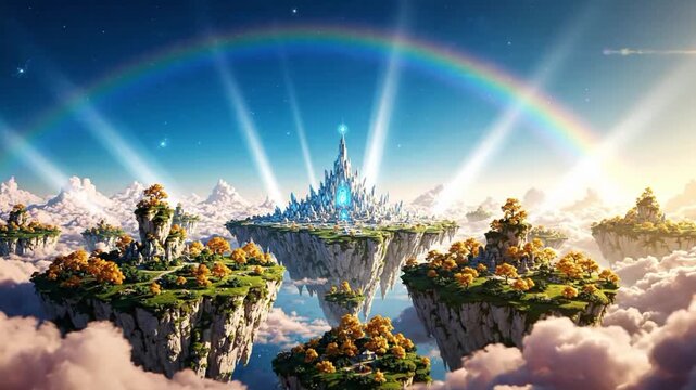 Heaven d VSRExport shows a view above the clouds with sunlight shining through