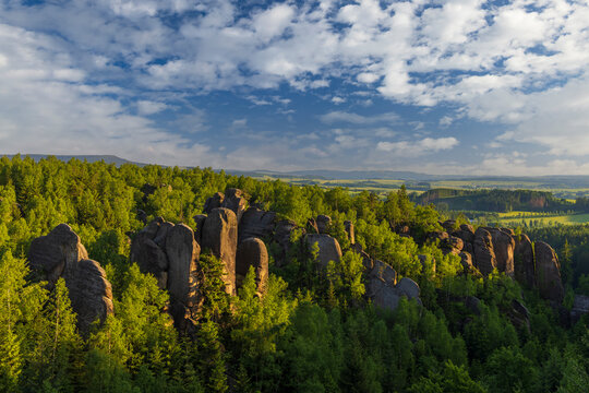 Blacksmith gorge (Kovarova rokle), Nature reserve Broumovske steny, Eastern Bohemia, Czech Republic