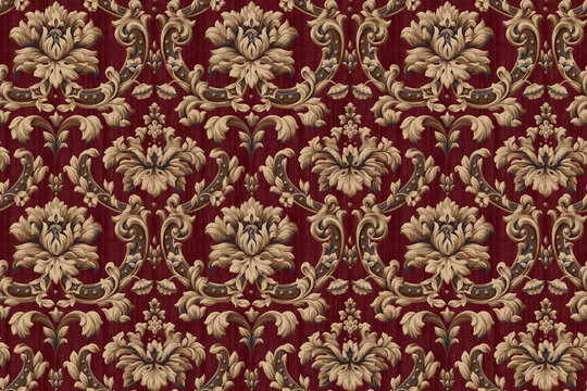 seamless pattern with floral ornament