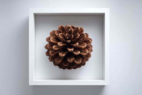 pine cone in frame