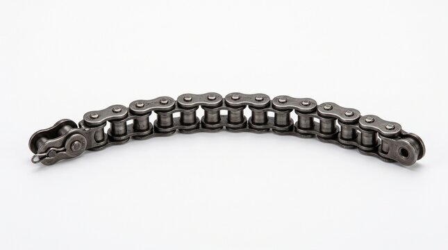 chain, metal chain, motorcycle chain, bike chain, roller chain, industrial chain, steel chain, mechanical part, machine component, transmission chain, metal links, engineering part, vehicle component,