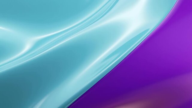 Abstract smooth glossy flowing liquid silk background wave banner 3d render illustration
