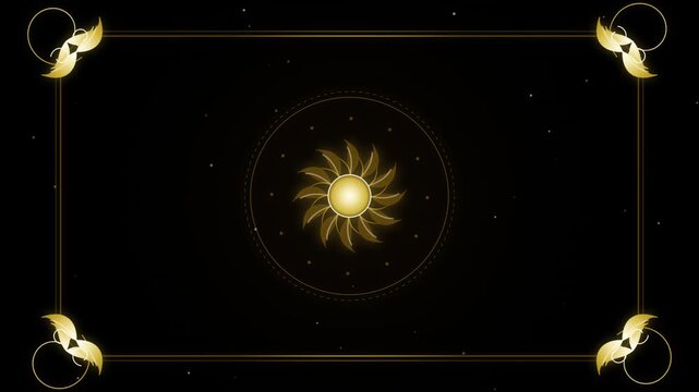 Abstract Procedural Baroque Gold Filigree Seamless Motion Loop 4K