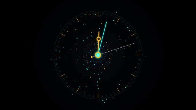 Abstract Chrono Temporal Engine Loop Seamless Motion Loop 4K