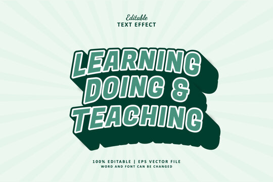 Learning Doing & Teaching Editable Text Effect 3d Style Long Shadow