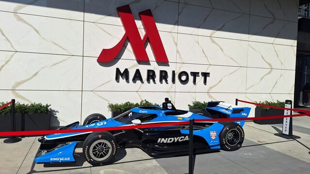 Honda Indy race car displayed in Markham Ontario