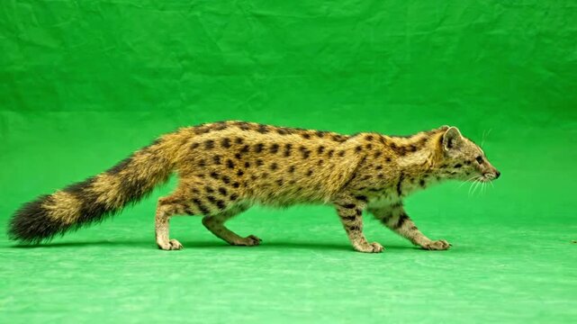 Spotted Linsang Moving Smoothly and Silently With Low Fluid Predator Steps Wildlife Wildlife