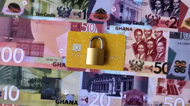 Blocking of a bank debit card, account, or bill, fraud, or bankruptcy. Blocking of a bank card