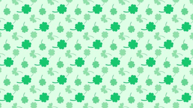 St patrick day background animation looping