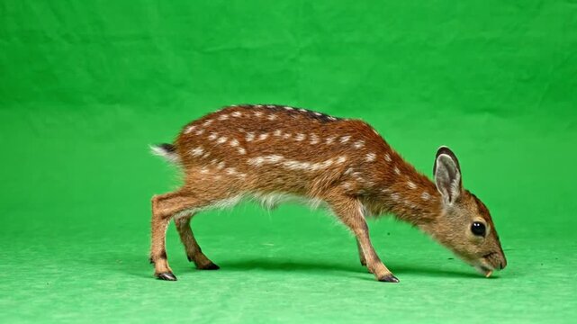 Water Chevrotain Mouse-Deer Tiptoeing Delicately With Tiny Body and Visible Fangs Wildlife Wildlife