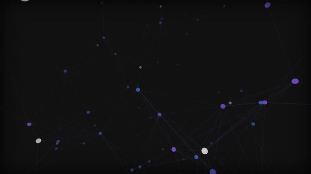 Abstract Digital Network Connection Background Motion Graphics
