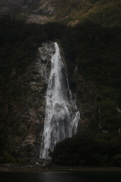 waterfall in the mountains