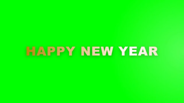 Happy New Year Animated Text Motion Graphics