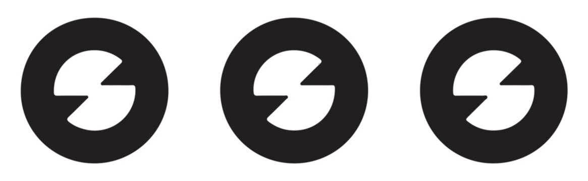 Modern abstract letter S circle logos provide bold branding elements for creative identity and tech startups.