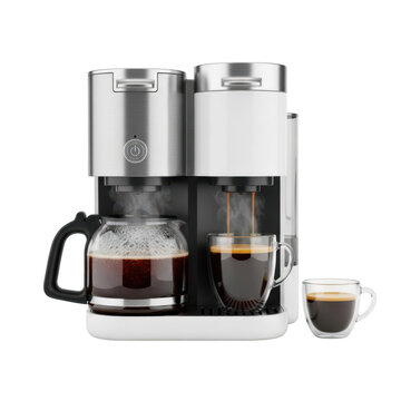 Modern dual system coffee maker