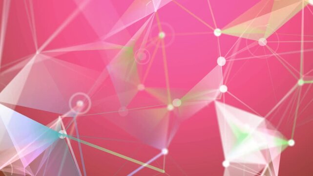 abstract light network technology motion geometric background